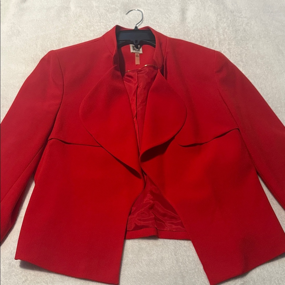 Anne Klein Vibrant Red Blazer